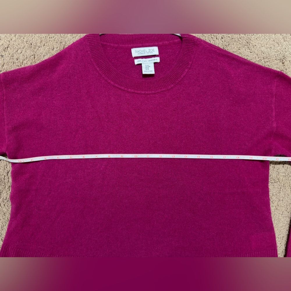 Rachel Zoe Pink Cashmere Crewneck - Picture 4 of 4